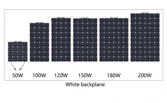 Bảng điều khiển năng lượng mặt trời đơn tinh thể bán linh hoạt 100W 2