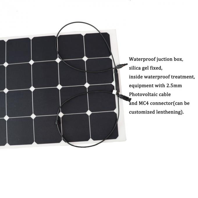 Bảng điều khiển năng lượng mặt trời đơn tinh thể bán linh hoạt 100W 1